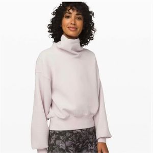 Lululemon Full Flourish Pullover Light Chrome size 4